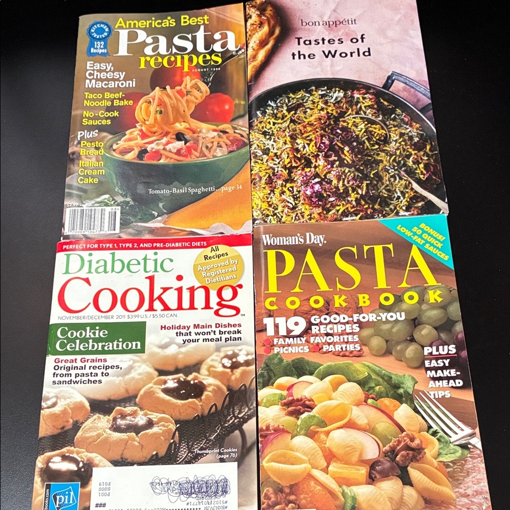 Vintage four piece cookbook collection